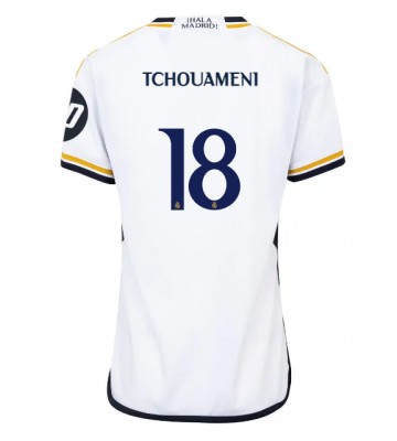 Real Madrid Aurelien Tchouameni #18 Primera Equipación Mujer 2023-24 Manga Corta